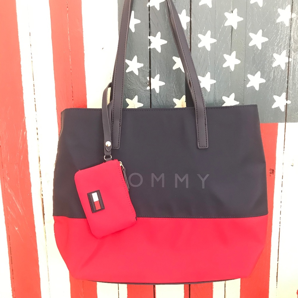 Tommy Hilfiger tote and wristlet